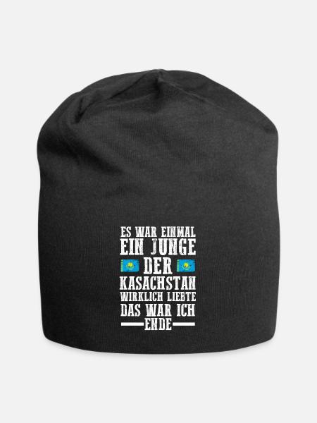 Kasachstan Kasache Kasachisches - Jersey-Beanie - Schwarz