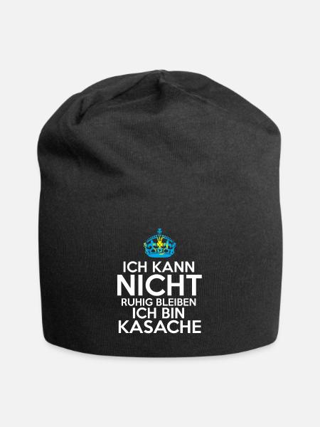 Kasachstan Kasache Kasachisches - Jersey-Beanie - Schwarz