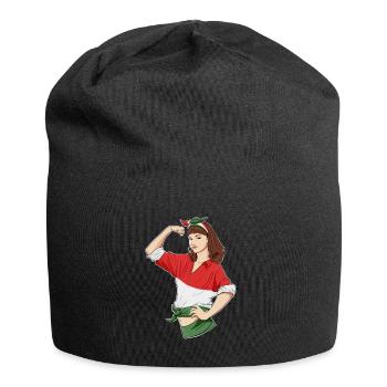 Hungarian Girl Unbreakable I Hungarian Heritage - Jersey Beanie - black - Front