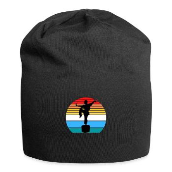 Karaté Vintage Arts Martiaux Kung-Fu Rétro - Bonnet en jersey - noir - Devant