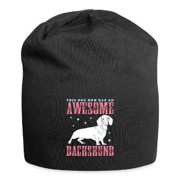 Dachshund Mom | Dackel Hundebesitzerin Geschenk - Jersey-Beanie - Schwarz - Vorne