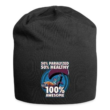 Handicap Wheelchair Design for an Amputation - Jersey-Beanie - Schwarz - Vorne