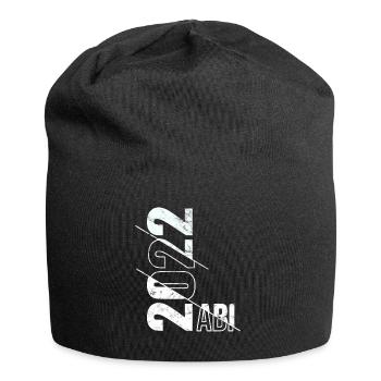 Abitur 2022 Geschenk Junge Mädchen Abi 2022 - Jersey-Beanie - Schwarz - Vorne