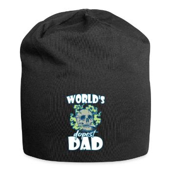 World's Dopest Dad - Jersey-Beanie - Schwarz - Vorne