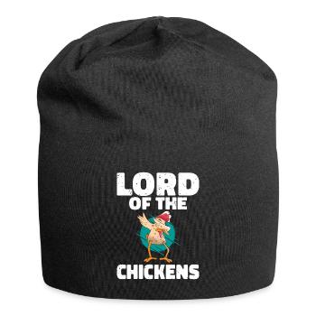 Seigneur des Poulets Éleveur de Poulet Poulet Landwir - Bonnet en jersey - noir - Devant