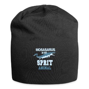 Mosasaurus I Meeresreptiel Kreidezeit Fossilien - Jersey-Beanie - Schwarz - Vorne