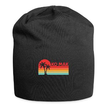 Vintage Thaïlande Vacances Asie Coucher de Soleil Ko Mak - Bonnet en jersey - noir - Devant