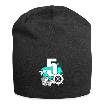 Pirate 5 ans - Bonnet en jersey - charbon - Devant