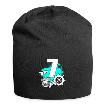 Pirate 7 ans - Bonnet en jersey - noir - Devant