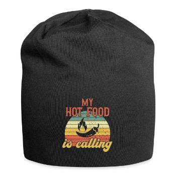 My Hot Food is Calling / Scharfes Essen - Jersey Beanie - black - Front