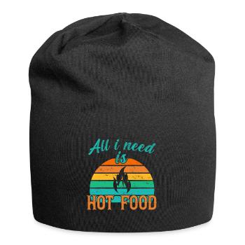 Tout ce dont j’ai besoin, c’est de Hot Food / Scharfes Essen - Bonnet en jersey - noir - Devant