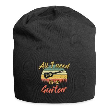 All i need is a Guitar / Gitarre - Jersey-Beanie - Schwarz - Vorne
