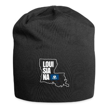 Louisiana Home Travels Geschenk - Jersey-Beanie - Schwarz - Vorne