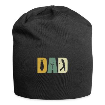 Golfing Dad Fathers Day - Jersey Beanie - black - Front