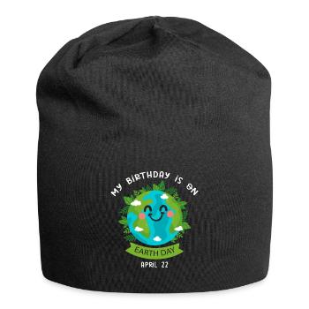 Sweet Earth Day 22 avril Anniversaire Anime Cadeau - Bonnet en jersey - noir - Devant