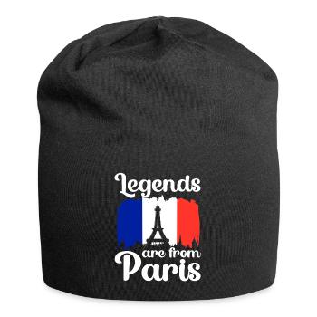 Frankreich - Jersey-Beanie - Schwarz - Vorne