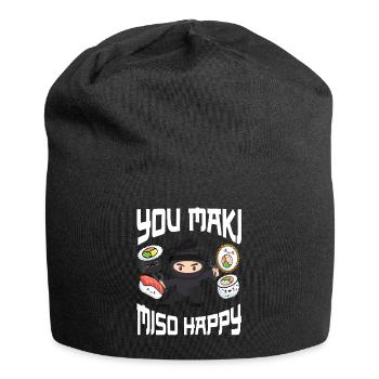Ninja Ninjutsu Judo Katana Kids Shuriken Warrior - Jersey Beanie - black - Front