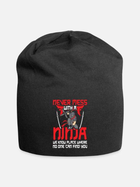 Ninja - Bonnet en jersey - noir