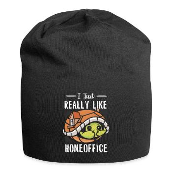 Turtle Relaxed Chill Sea Ocean Beach - Jersey Beanie - black - Front