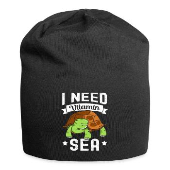 Turtle - Jersey Beanie - black - Front
