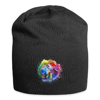 Cadeau d’éléphant pour Proboscis Africa Wilderness Zoo - Bonnet en jersey - noir - Devant