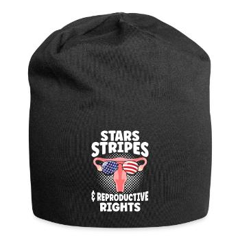 Stars Stripes & Reproductive Rights - Jersey Beanie - black - Front