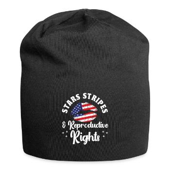 Stars Stripes & Reproductive Rights - Jersey Beanie - black - Front