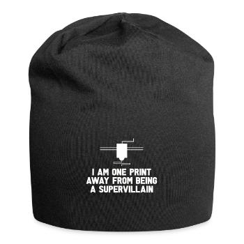 3d Printer Gift for Nerd Hobby Printing Machine - Jersey Beanie - black - Front