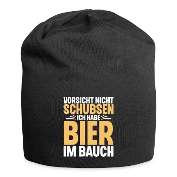 Bier Spruch Lustig Saufen - Jersey-Beanie - Schwarz - Vorne