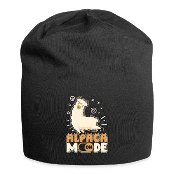 Alpaca Mode On Guanaco Llama Vicuna Breeder Alpaca - Jersey Beanie - black - Front