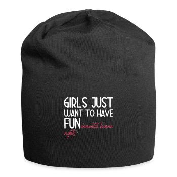 Girls Just Wanna Have Fundamental Rights - Bonnet en jersey - noir - Devant