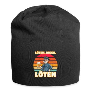 Vollizei Beamter - Löten Digga Löten Biertrinker - Jersey-Beanie - Schwarz - Vorne