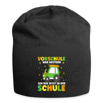 Vorschule War Gestern Schulbeginn - Jersey-Beanie - Schwarz - Vorne