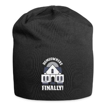 Enfin propriétaire propriétaire maison propriétaire propriétaire maison - Bonnet en jersey - noir - Devant