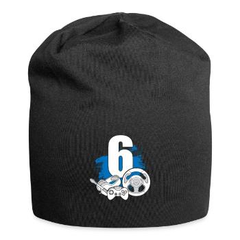 Spielcontroller 6 Jahre alter Gamer - Jersey-Beanie - Schwarz - Vorne