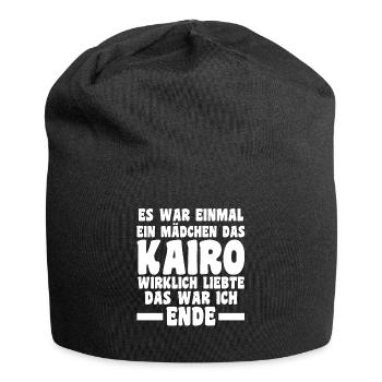 Es war einmal ein Mädchen das Kairo wirklich liebt - Jersey-Beanie - Schwarz - Vorne