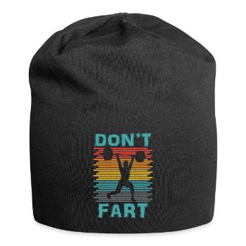 Funny Don't Fart Weight Lifting Workout Fitness Gy - Jersey Beanie - black - Front