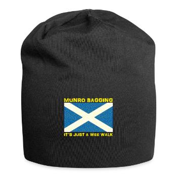 Munro Baggers Munro Bagging Wee Walk Scottish Hill - Jersey Beanie - black - Front