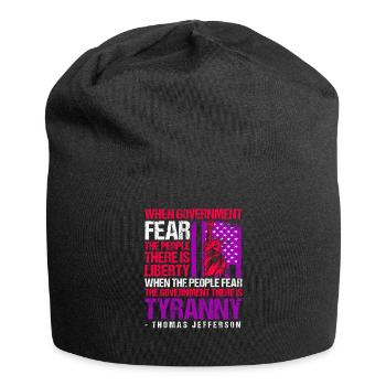 Thomas Jefferson - Jersey-Beanie - Schwarz - Vorne