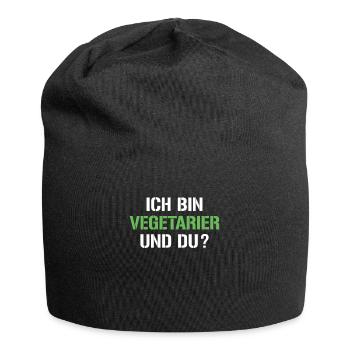 Vegetarier Spruch - Jersey-Beanie - Schwarz - Vorne