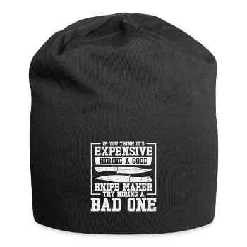 Knifemaking Knife Making Bladesmith Smithing Knife - Jersey Beanie - black - Front