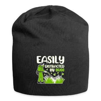Leicht ablenkbar durch Ungeziefer Kammerjäger - Jersey-Beanie - Schwarz - Vorne