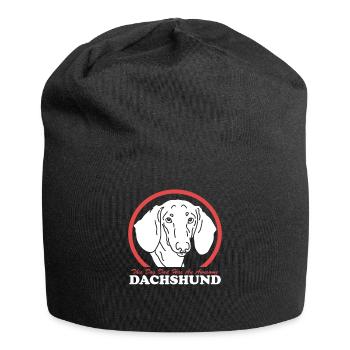 Teckel Papa Chiens Teckel Chien Papa Cadeau - Bonnet en jersey - noir - Devant