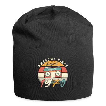 August 1970 Geschenkidee - Jersey-Beanie - Schwarz - Vorne