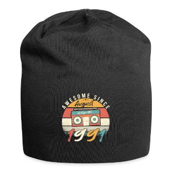 Year of construction 1991 in August - Jersey Beanie - black - Front