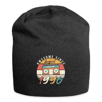 Mois de naissance Août 1996 - Bonnet en jersey - noir - Devant