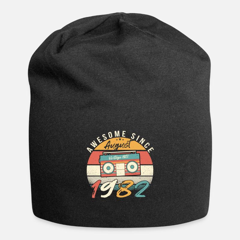 40e anniversaire août 1982 - Bonnet en jersey - noir