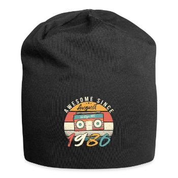 Geboren Im August 1986 - Jersey-Beanie - Schwarz - Vorne
