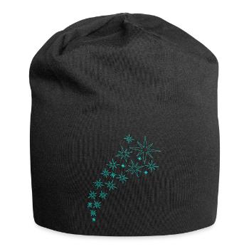 Star Arch Mint Green Design - Jersey Beanie - black - Front