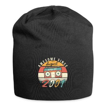 Year of birth 2001 in August - Jersey Beanie - black - Front